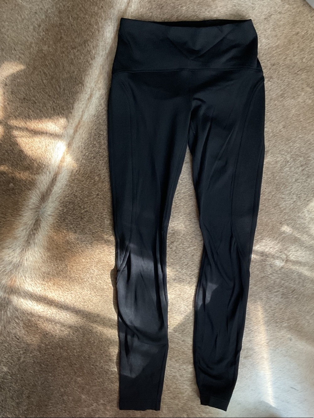 lululemon athletica Black High-Rise Seam Detail Leggings
